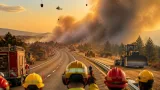 Incendio en Navas de San Antonio obliga a cortar la AP-6 y afecta a carreteras en Segovia