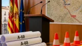 Teruel reclama plazos y financiación ante los continuos retrasos en la A-68