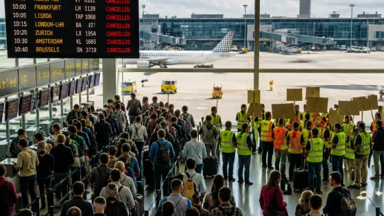 Huelga en el Aeropuerto de Barcelona-El Prat provoca 18 nuevas cancelaciones y mantiene la tensión