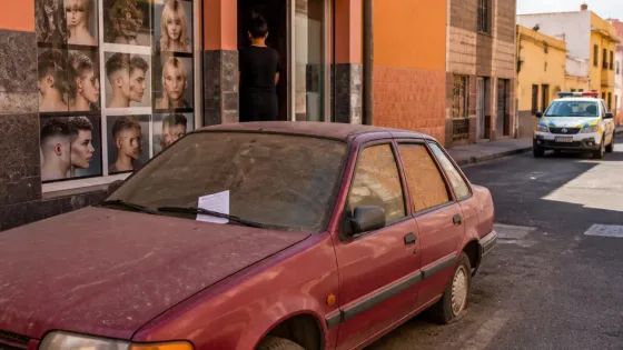 Telde: empresario denuncia abandono de coche en la puerta de su negocio tras más de tres meses