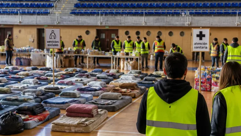 Alcobendas despide a los 93 evacuados de Navalagamella tras cuatro días de acogida