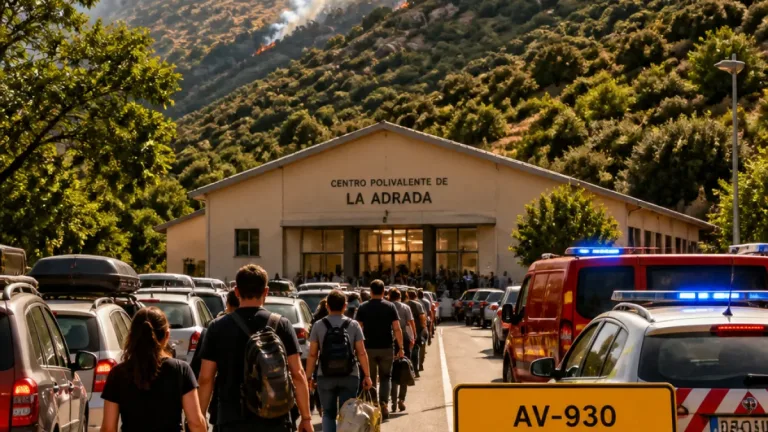 Ávila: evacuada La Picota en La Adrada tras reactivación del incendio de Burgohondo