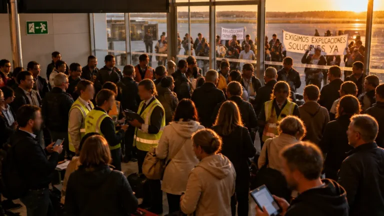 Cancelación de un vuelo en Badajoz deja a un centenar de pasajeros sin salida y provoca reproches políticos