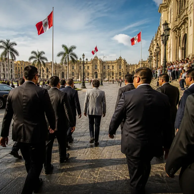 Felipe VI recorre a pie la Plaza Mayor de Lima y rompe el protocolo en la visita oficial