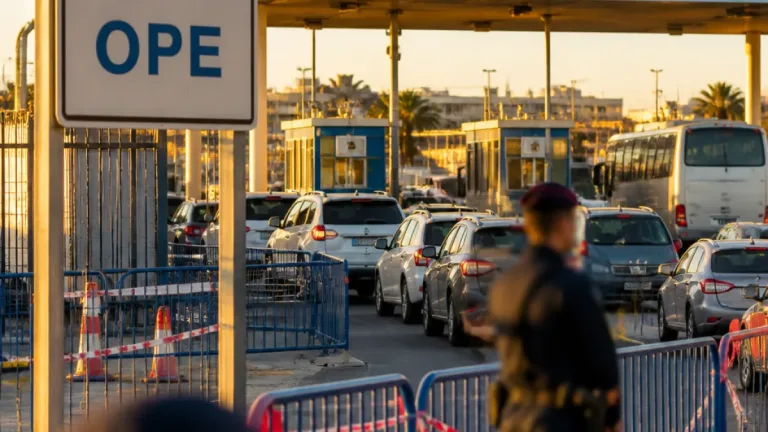 La frontera de Melilla reabre de forma escalonada solo para vehículos de la OPE tras 36 horas cerrada