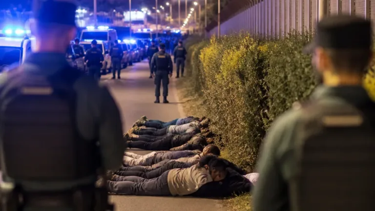 La Guardia Civil frena un intento masivo de entrada por el Dique Sur y 15 migrantes logran acceder a Melilla