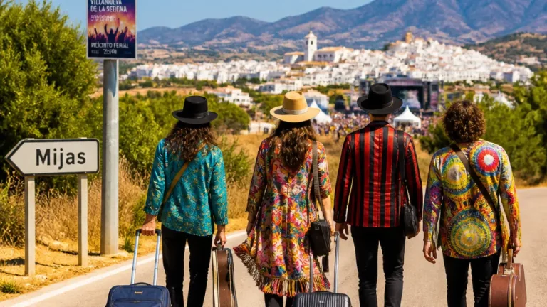 Mario Vaquerizo bromea con haber llegado «andando desde Mijas» a su concierto