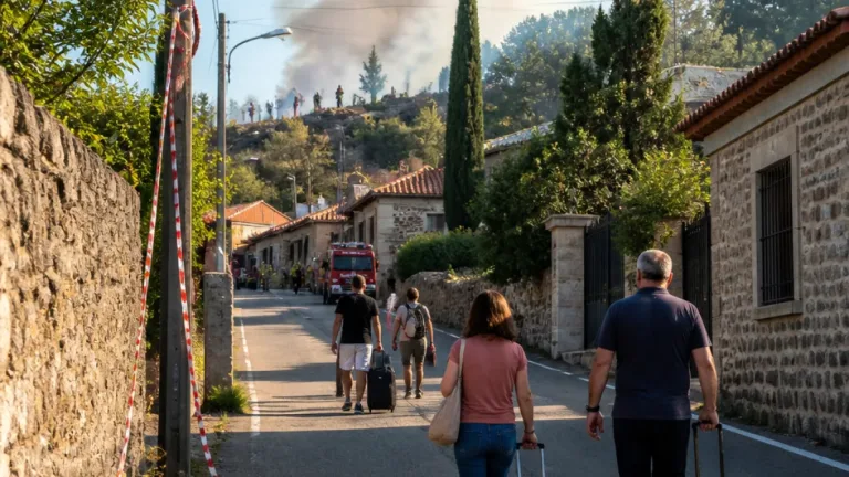 Mejora de la situación en los incendios: en Ávila se levantan desalojos y confinamientos