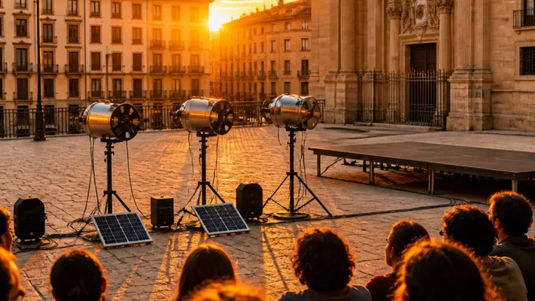 Pamplona estrena la décima edición de 'Atardecer Pamplona' con un proyecto que convierte luz en sonido
