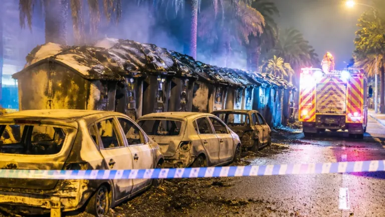 Santa Cruz de Tenerife: 14 contenedores calcinados y seis vehículos afectados en una oleada de incendios intencionados