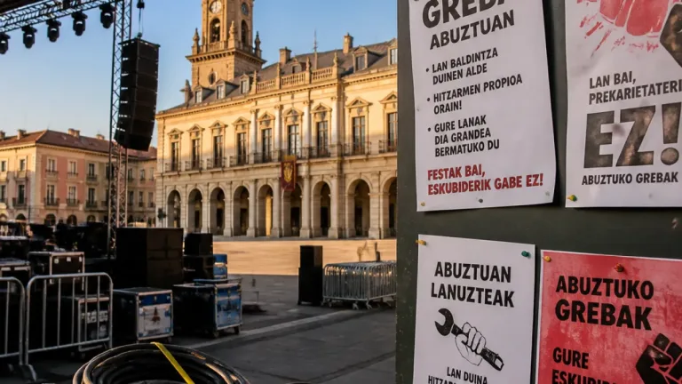 Vitoria estudia pedir servicios mínimos ante la huelga que puede afectar al Día Grande